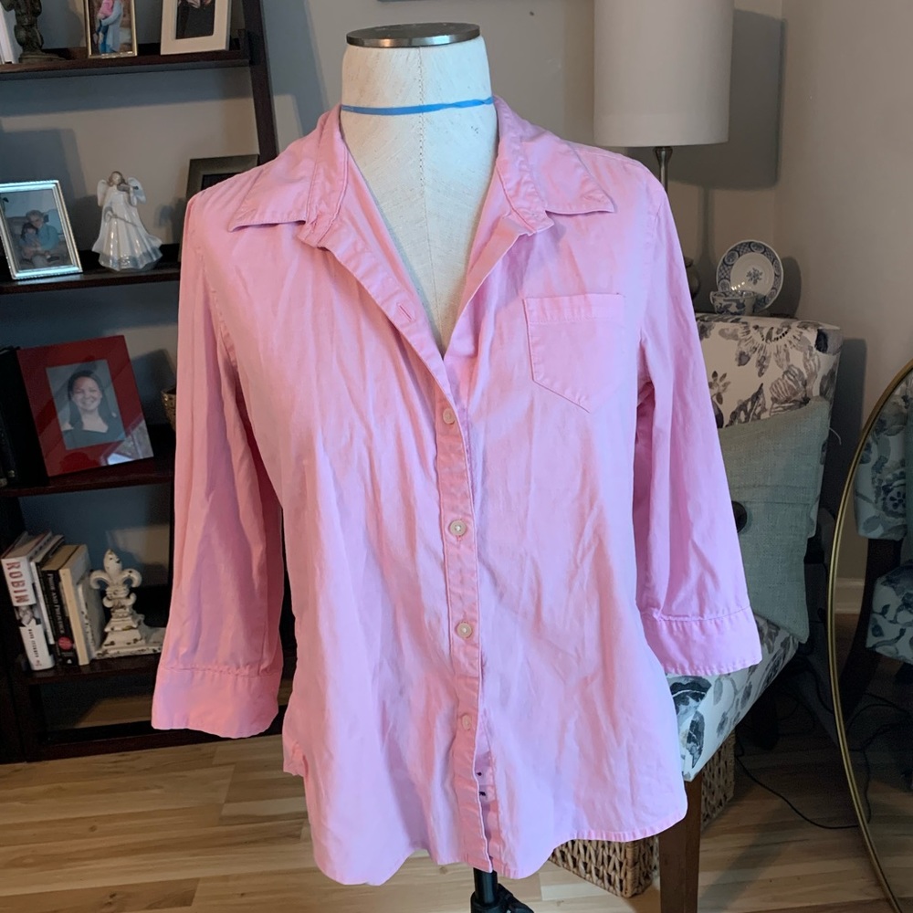 Pink button up